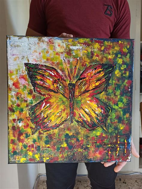 Butterfly painting abstract painting oil painting abstract | Etsy