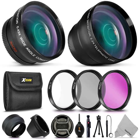 58mm Lens Kit for Canon EOS Rebel T8i T7i T7 T6i T6S T6 T5i T5 SL2 SL3 ...