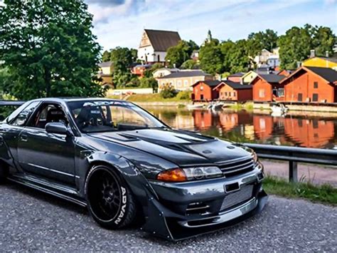 Modified Nissan GTR R32 Skyline black - ModifiedX