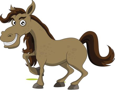 A Smiling Brown Horse At The Forest Trees Horse Nature Vector, Trees, Horse, Nature PNG and ...