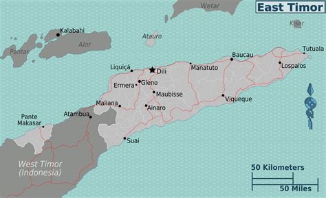 Map of East Timor (Overview Map) : Worldofmaps.net - online Maps and Travel Information