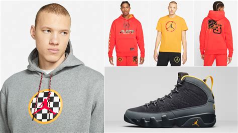 Air Jordan 9 University Gold x Jordan Sport DNA Clothing