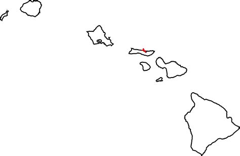 Hawaii Vector State - Hawaii Map Outline (1280x832), Png Download