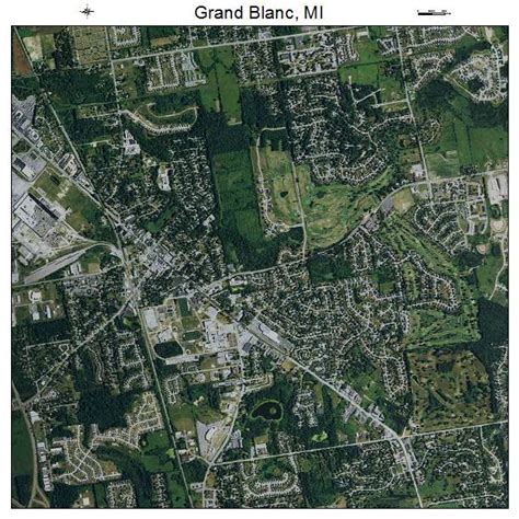 Aerial Photography Map of Grand Blanc, MI Michigan