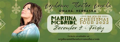 Martina McBride Tickets | 9 December 2022 | Orpheum Theater