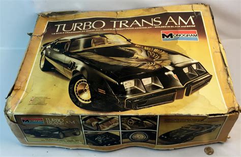 Lot - Vintage 1980 Turbo Trans Am 1/8 Scale Monogram Model Kit UNBUILT