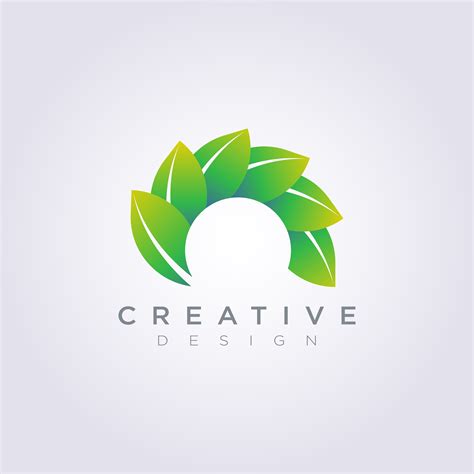 Leaf Circle Template Design Company Logo Vector Symbol Icon 607423 Vector Art at Vecteezy