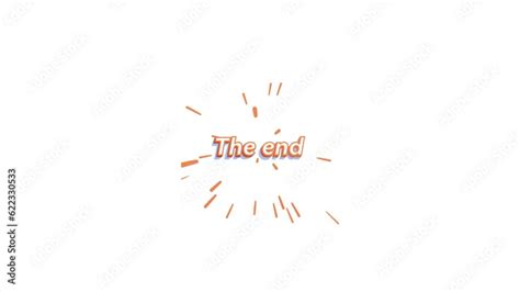 Animated the end icon background animated logo symbol, and social media ...