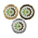 Round Flower Design Badge with Logo | Magic Trading Company -MTC