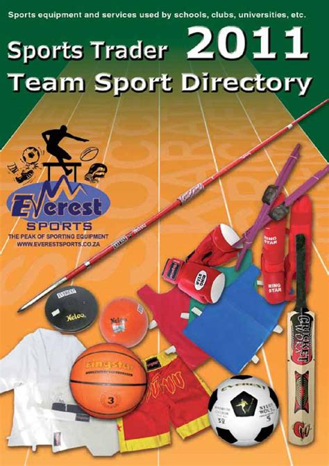 Team Sport Directory example file by Nelle du Toit - Issuu