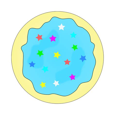 Blue sugar cookie illustration | Free SVG