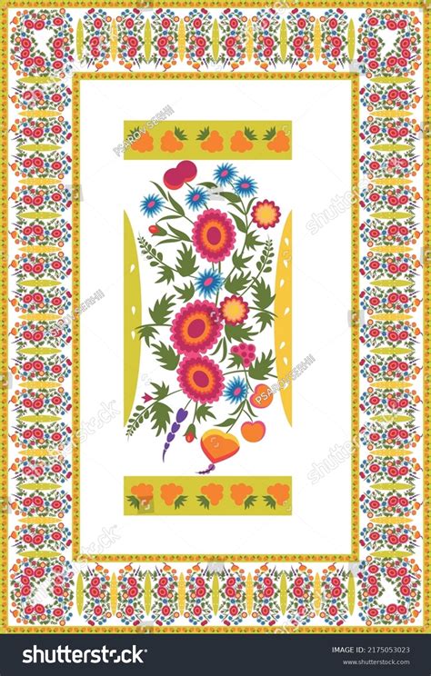 Traditional Ukrainian Painting Petrykivka Painting Ornament Stock Vector (Royalty Free ...