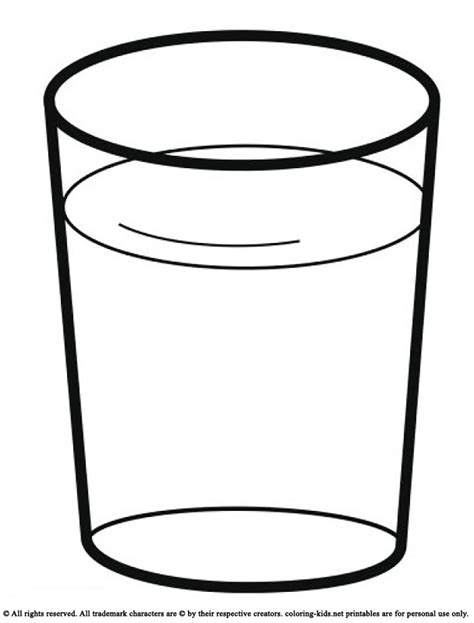 Glass Of Water Clipart Black And White | Free download on ClipArtMag