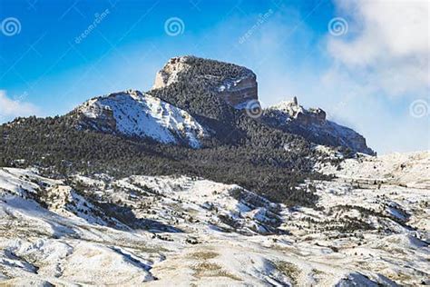 Heart Mountain in Winter Snow Outside of Cody Wyoming Stock Image - Image of nature, hill: 264366263