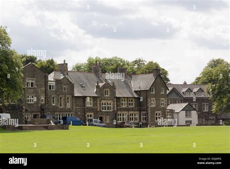 Sedbergh school in Cumbria. Sedbergh school is a co-educational Stock ...