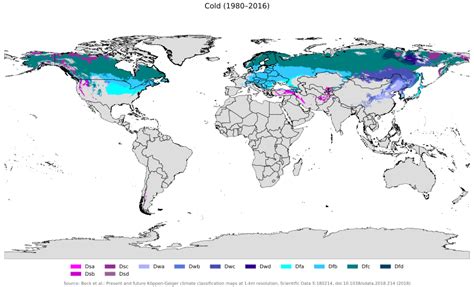 Humid continental climate - Wikipedia in 2021 | Continental climate, Map, Climates