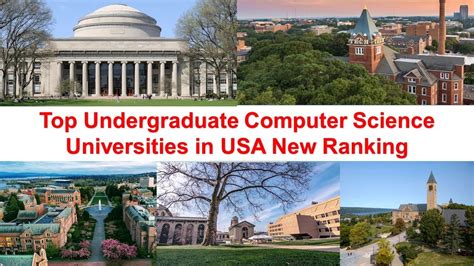 Top Undergraduate Computer Science Universities in USA New Ranking - YouTube