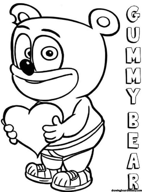 Printable Gummy Bear Coloring Pages - JamartuMendez