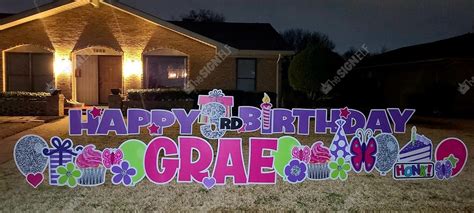 Birthday Yard Signs - The Sign Elf - Dallas - Dallas TX, Addison ...