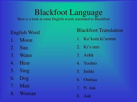 PPT - Blackfoot PowerPoint Presentation, free download - ID:3390815