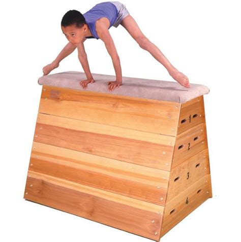 Gymnastics vaulting box gymnastics Wooden Parkour Vault Box 5 Section ...