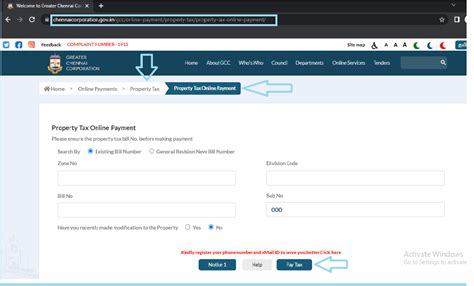 Chennai Property Tax Online Payment 2024-25, GCC Property Tax