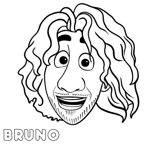 Bruno from Encanto coloring page - Download, Print or Color Online for Free