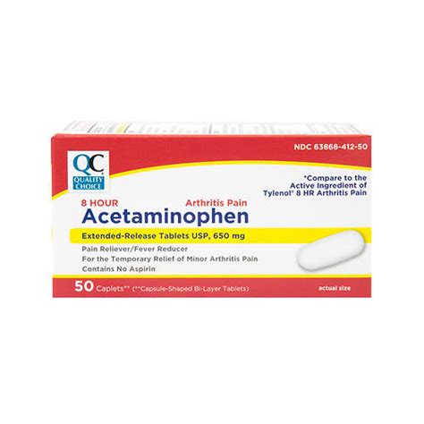 Quality Choice Acetaminophen 50 Caplets | M&C Drugstore