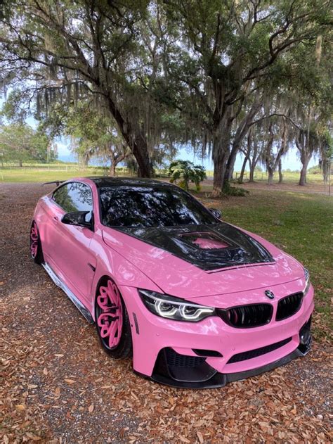 Custom Pink BMW M4 with Heart Wheels