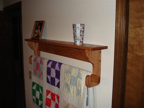 Wall hanging Quilt Rack and Shelf - by Mork @ LumberJocks.com ~ woodworking community