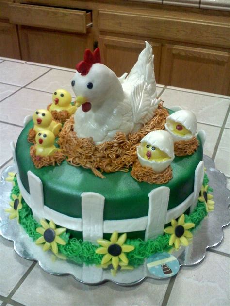 215 best images about Chicken Cakes on Pinterest | The rooster, Birthday cakes and Hens