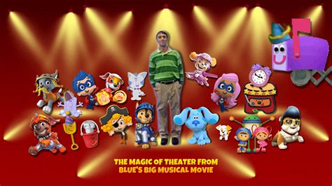(PicsArt) The Magic Of Theater From Blue’s Clues Blue’s Big Musical Movie Soundtrack With Your ...