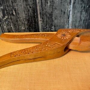 Vintage Wood Carved Nutcracker Folk Art - Etsy