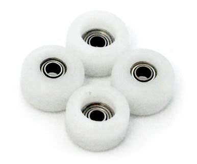 FlatFace BRR Edition Bearing Wheels - White - FlatFace Fingerboards