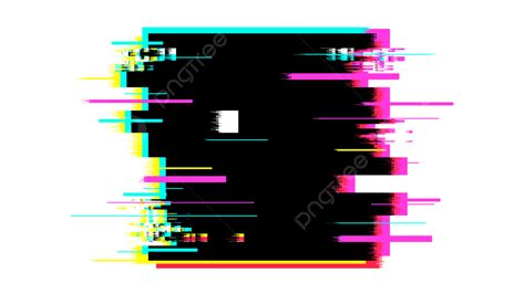 Glitch Effect PNG Image, Promo Label Abstract Glitch Effect Glitch ...