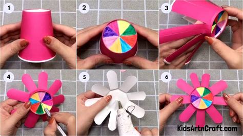 Fun To Make Paper Cup Spinning Toy Craft For Kids – Step by Step ...