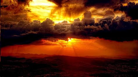 Sunset Wallpaper Clouds | Meriang Wall
