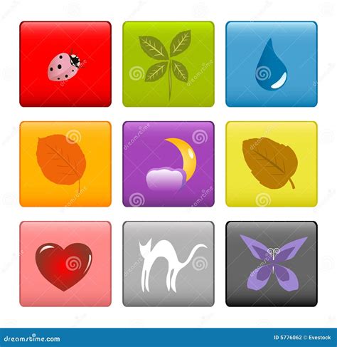 Colorful icons stock vector. Illustration of design, colorful - 5776062