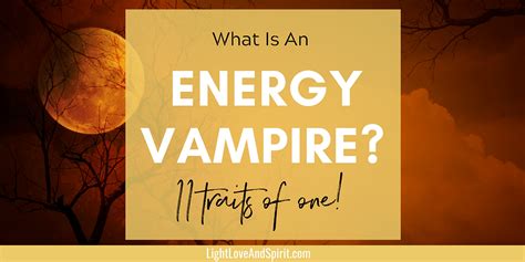 What Is An Energy Vampire?