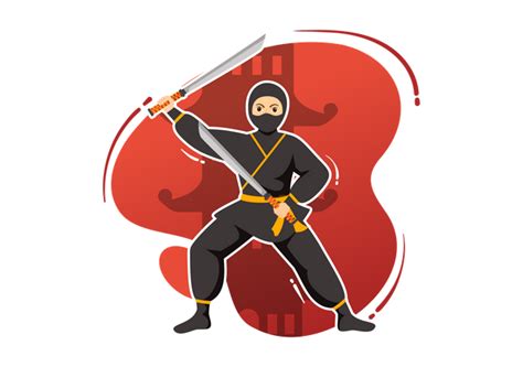 54 Ninja Warrior With Sword Illustrations - Free in SVG, PNG, EPS - IconScout