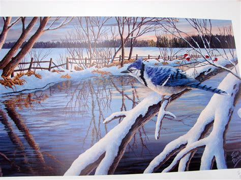 Jeff Renner Wildlife Art Wood Duck Chickadee Cardinal Nuthatch Blue Jay Artwork - Moose-R-Us.Com ...