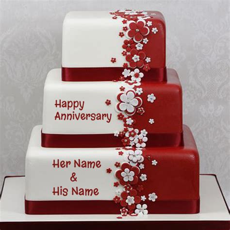 Happy Anniversary Cake Name Picture Online