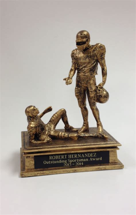 7.5" Football Sportsmanship Resin Trophy - Best Trophies and Awards