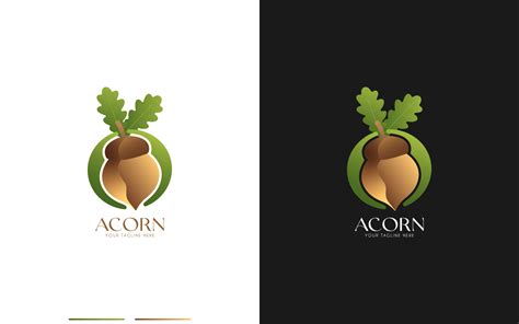 Acorn Logo, Food logo, branding logo