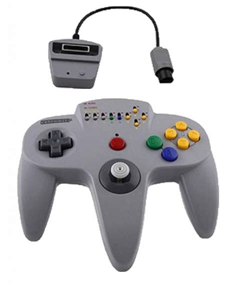 Buy N64 Controller: Retro-Bit Wireless Controller (Grey) N64 Australia