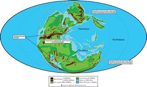 Permian Period Map