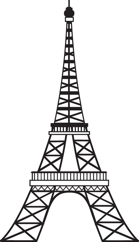 Eiffel Tower Drawing Outline at PaintingValley.com | Explore collection of Eiffel Tower Drawing ...