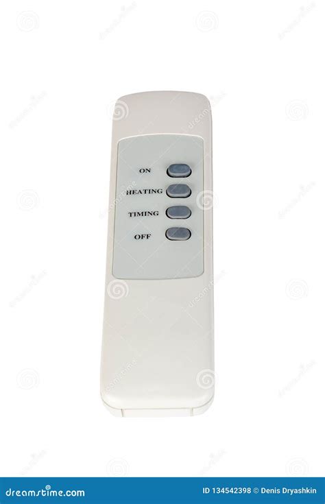 Electronic Remote Control Fan Heater and Air Conditioning Stock Photo ...