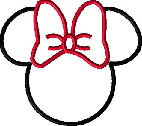 Minnie Mouse Face Outline - ClipArt Best