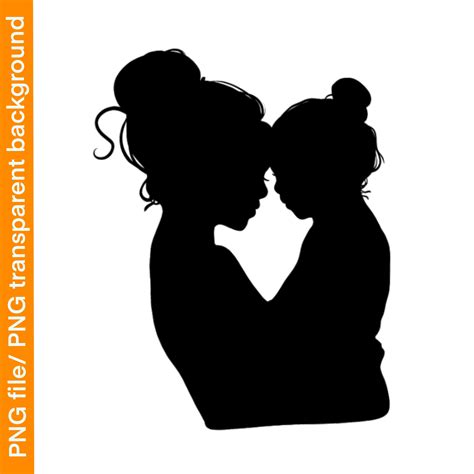 Mother Daughter Silhouette PNG, Mom Png, Mom Shirt Design, Mama ...